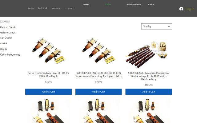 Скриншот сайта duduk.sale