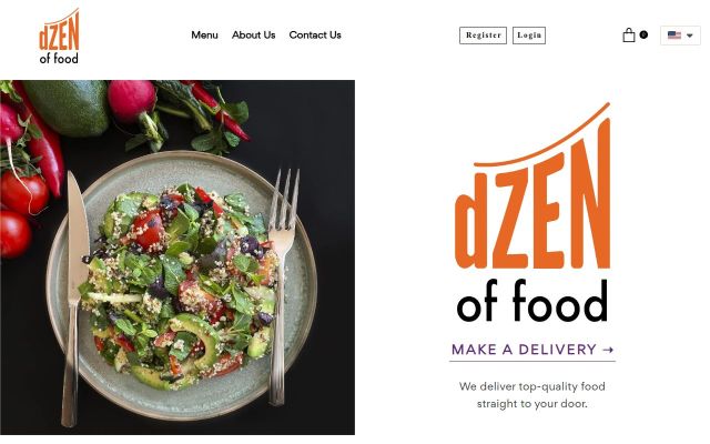 dzenoffood.am - էկրանի պատկեր
