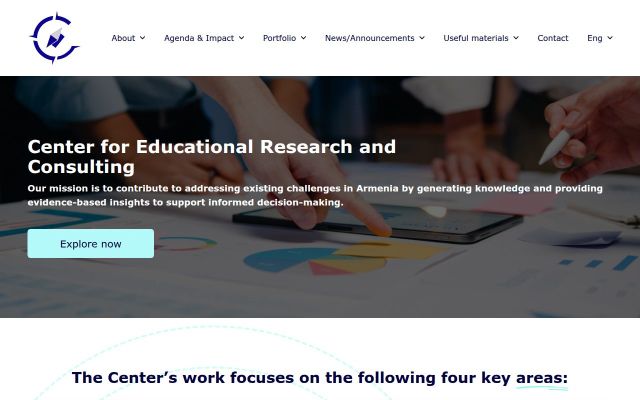 Скриншот сайта e-research.am