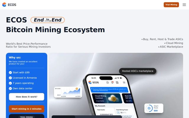 ecos.am - էկրանի պատկեր