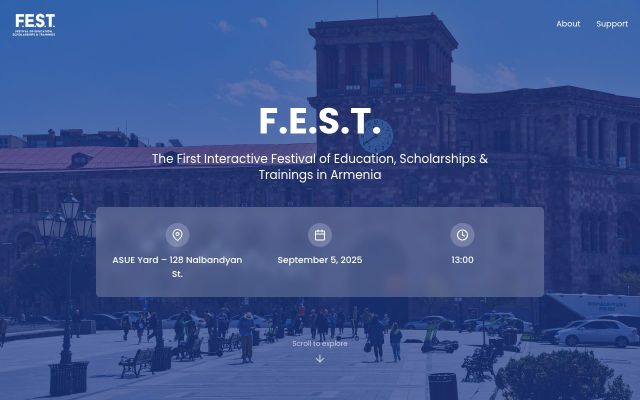 edufest.am - էկրանի պատկեր