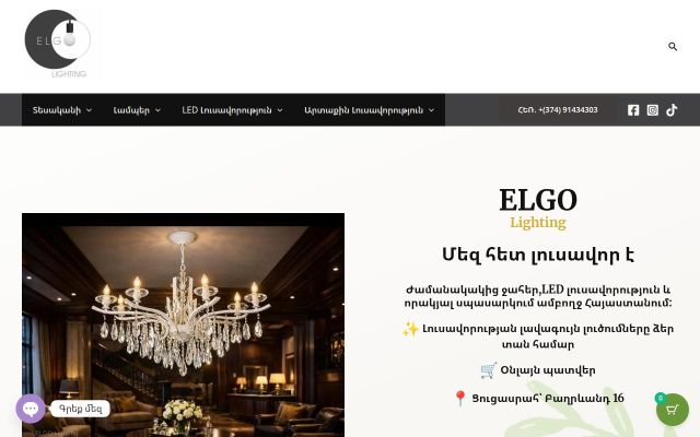 Скриншот сайта elgo.am