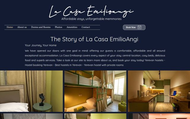 Скриншот сайта emilioangi.com