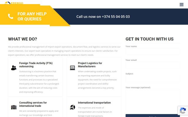 energogroup.am - էկրանի պատկեր
