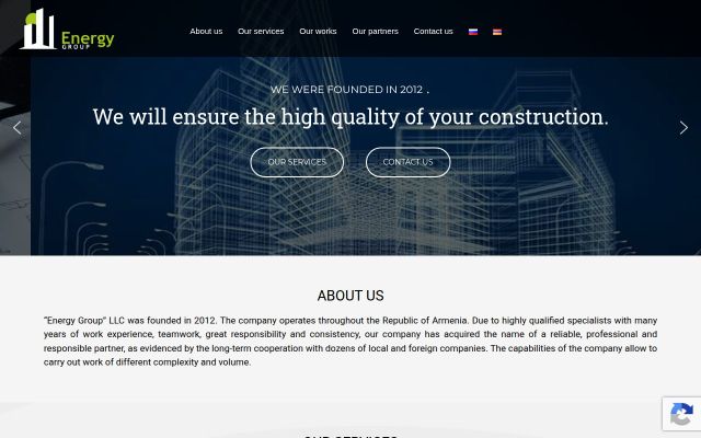energygroup.am - էկրանի պատկեր
