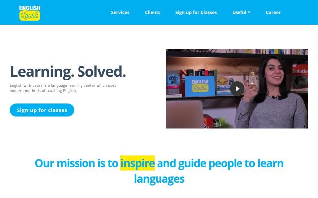 Screenshot of englishwithlaura.com