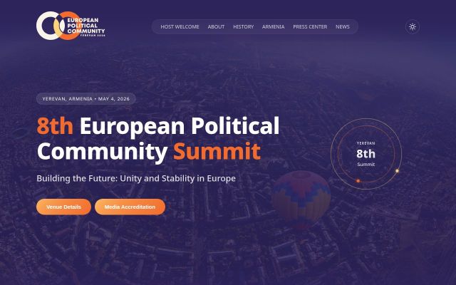Скриншот сайта epcyerevan2026.am