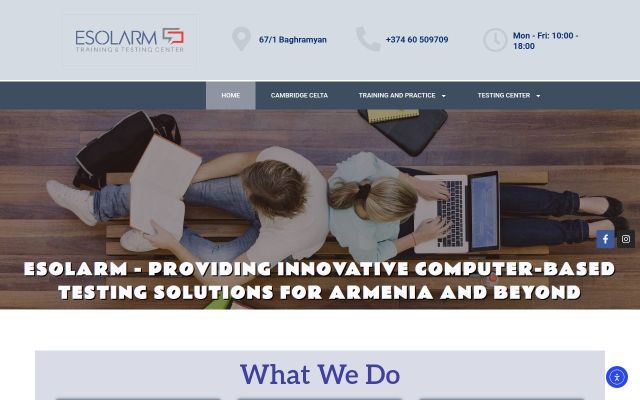 esolarm.org - էկրանի պատկեր