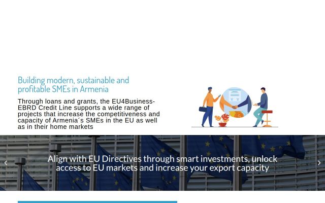 Скриншот сайта eu4business-ebrdcreditline.am