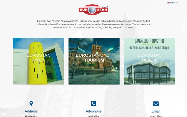 eurostan.am - էկրանի պատկեր