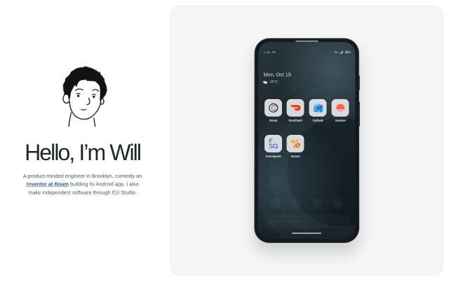 Screenshot of ezi.am