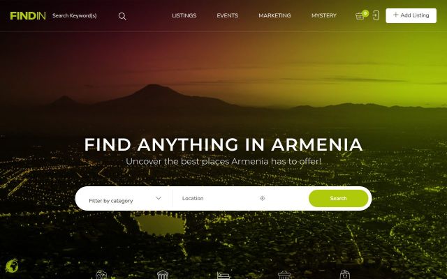 findin.am - էկրանի պատկեր