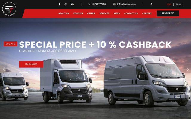 Screenshot of finecars.am