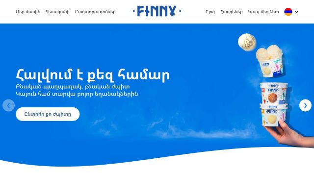Скриншот сайта finny.am