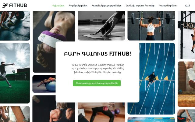 Screenshot of fithub.am