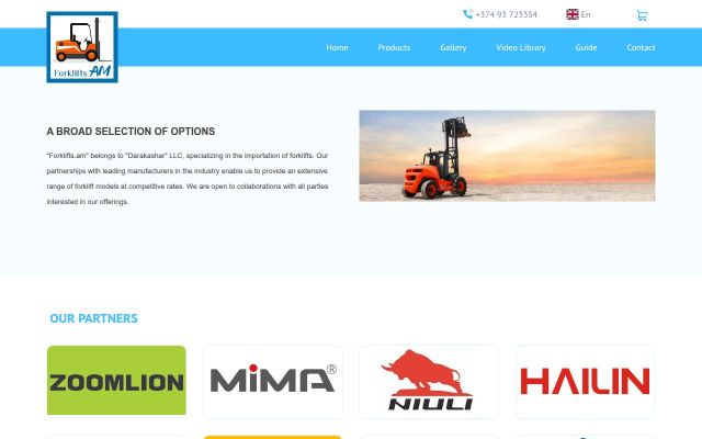 forklifts.am - էկրանի պատկեր