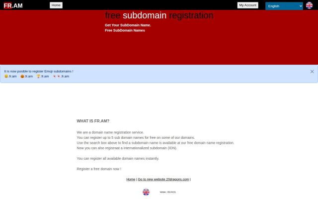 Screenshot of fr.am