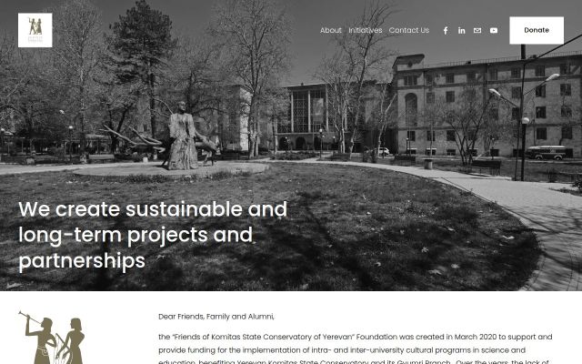 Screenshot of friendsofconservatory.com