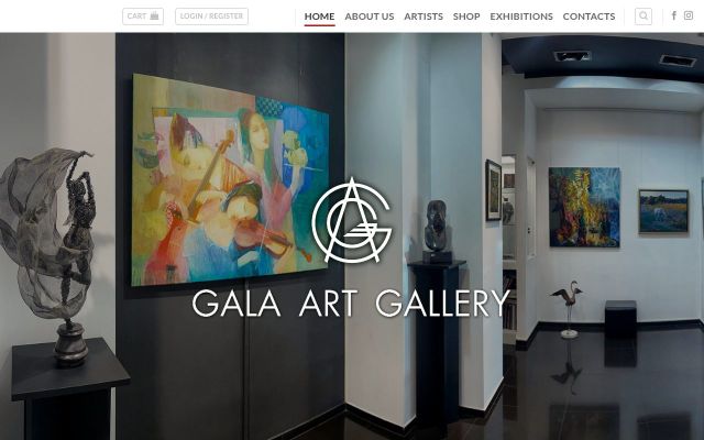 gala-artgallery.am - էկրանի պատկեր