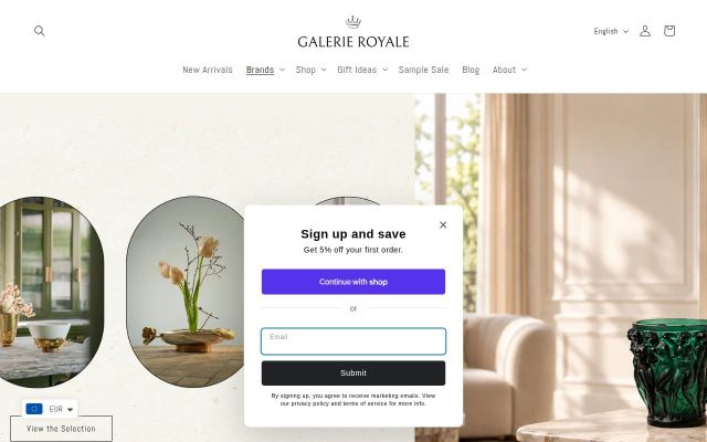 galerieroyale.am - էկրանի պատկեր
