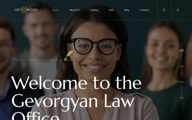 Screenshot of gevorgyanlaw.am