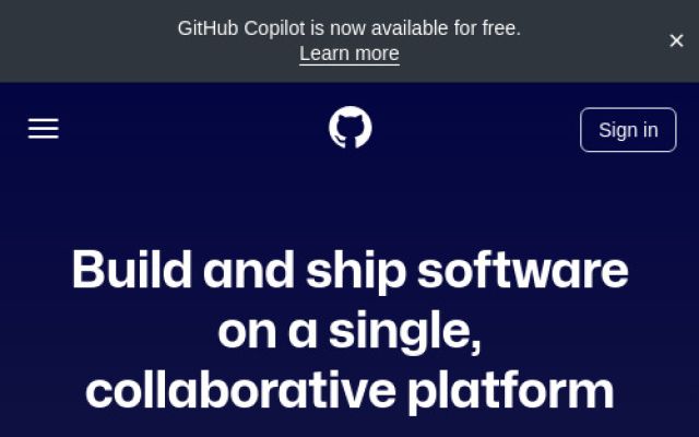 github.com — էկրանի պատկեր
