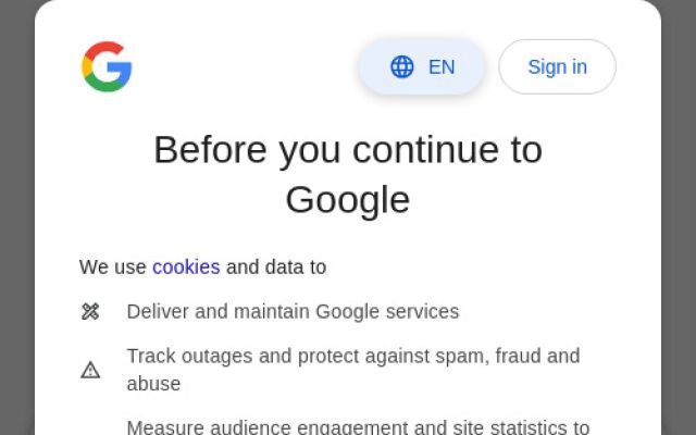 google.com — էկրանի պատկեր