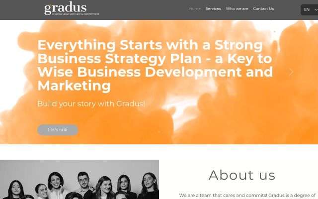 gradus.am - էկրանի պատկեր