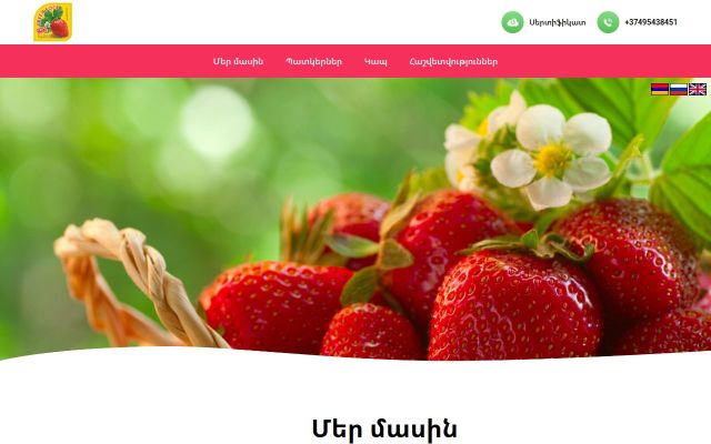 Скриншот сайта greenfood.am