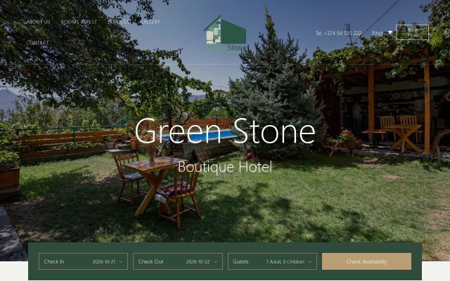 greenstone.am - էկրանի պատկեր
