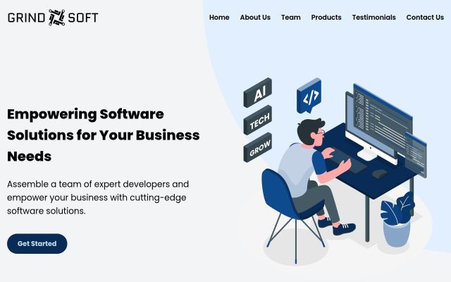 Screenshot of grindsoft.am