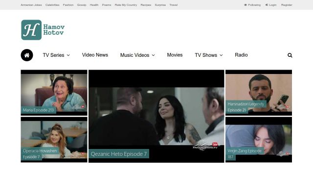 hamovhotov.com - էկրանի պատկեր