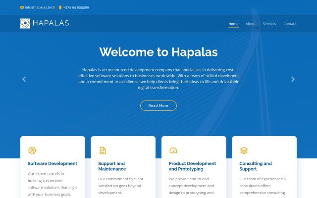 hapalas.am - էկրանի պատկեր