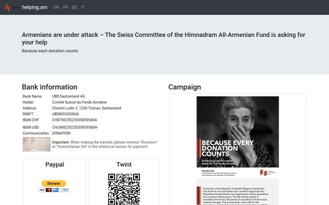 helping.am - էկրանի պատկեր