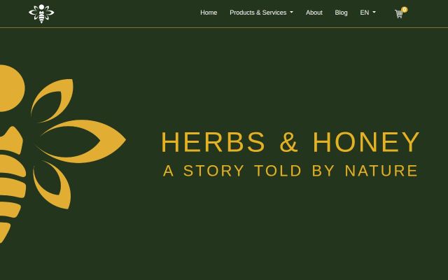 herbsandhoney.am - էկրանի պատկեր