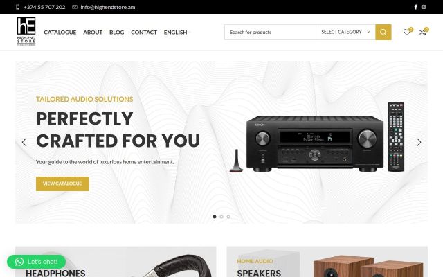 highend.am - էկրանի պատկեր