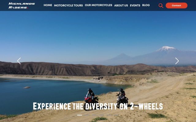 highlandsriders.am - էկրանի պատկեր