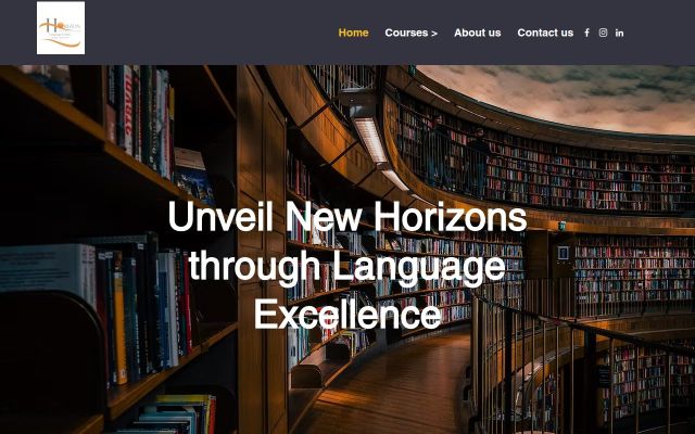 Screenshot of horizonschool.am