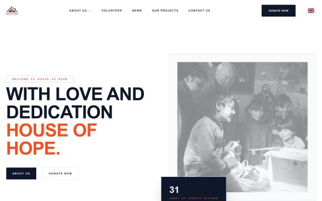 houseofhope.am - էկրանի պատկեր