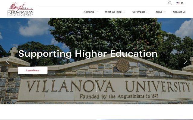 hovnanianfoundation.org - էկրանի պատկեր