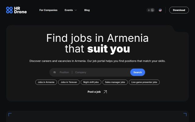 hrdrone.am - էկրանի պատկեր