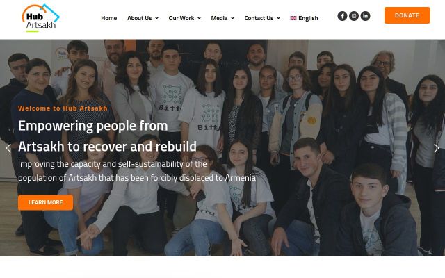 hubartsakh.org - էկրանի պատկեր
