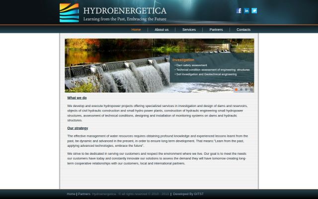 hydroenergetica.am - էկրանի պատկեր