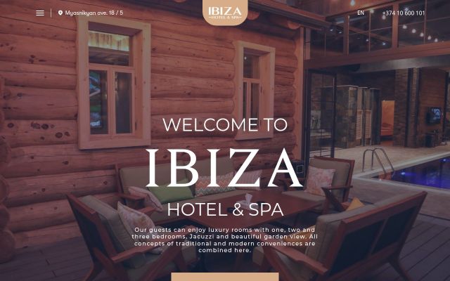 ibiza.am - էկրանի պատկեր