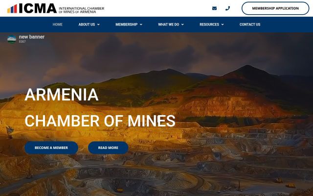 icma.am - էկրանի պատկեր