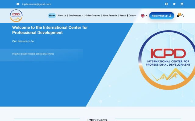 icpd.am - էկրանի պատկեր