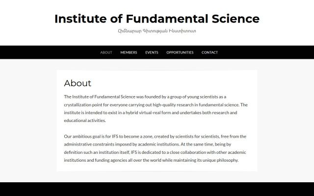ifs.am - էկրանի պատկեր