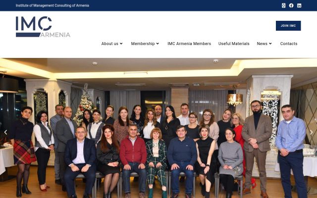 Screenshot of imc-armenia.org