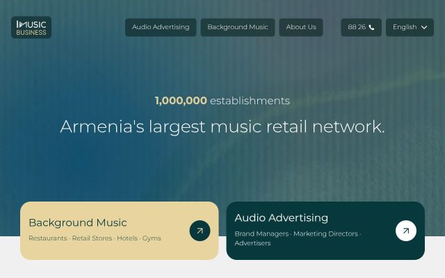imusic.business - էկրանի պատկեր