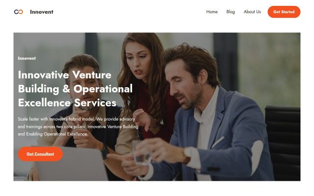 innovent.am - էկրանի պատկեր